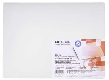 Podkładka na biurko OFFICE PRODUCTS, antypoślizgowa, 50x70 cm, transparentna