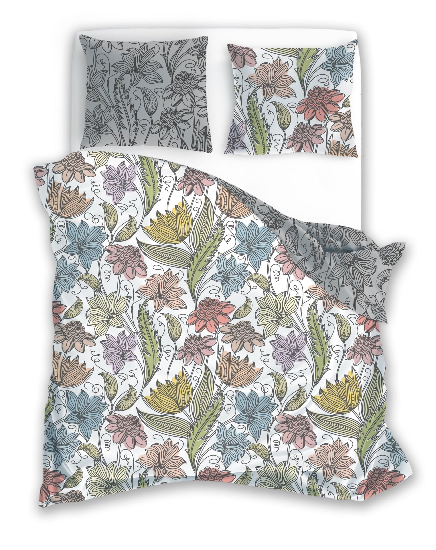 Pościel Flanela Bawełniana Pure Flannel 002  + Dwie Poszewki 70X80