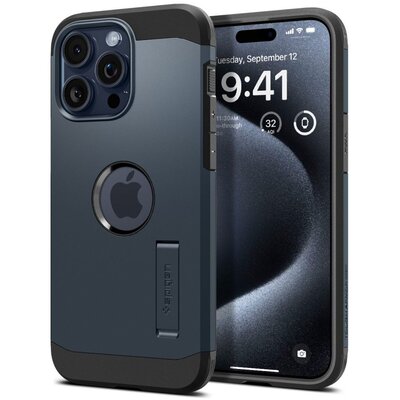 Etui Spigen Tough Armor Mag do MagSafe do iPhone 15 Pro metal slate