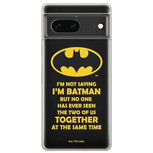 ERT GROUP etui na telefon Google PIXEL 7, case oryginalny i oficjalnie licencjonowany przez DC, wzór Batman 053, optymalnie dopasowane, plecki z TPU