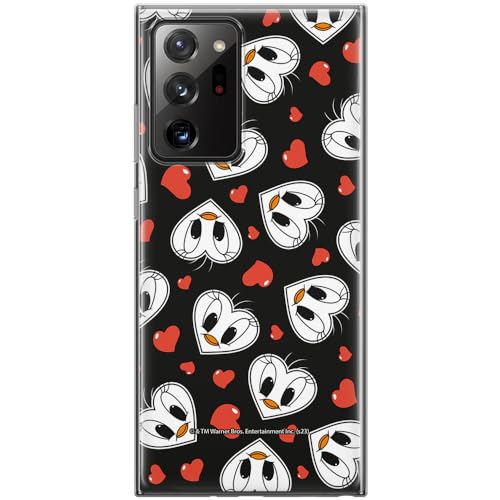 ERT GROUP etui na telefon Samsung GALAXY NOTE 20 ULTRA, case oryginalny i oficjalnie licencjonowany przez Looney Tunes, wzór Tweety 018, optymalnie dopasowane, plecki z TPU