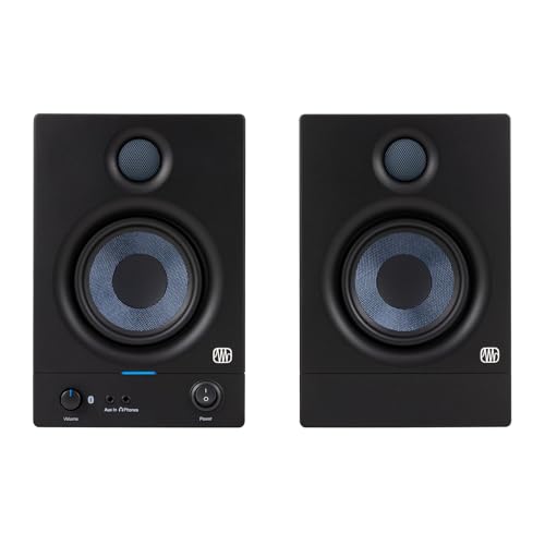 PreSonus Eris 4.5BT Gen 2 — 4.5-inch Powered Desktop Speakers with Bluetooth for Multimedia, Gaming, Studio-Quality Music Production, 50W Power