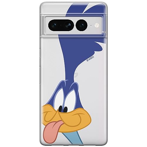 ERT GROUP etui na telefon Google PIXEL 7 PRO, case oryginalny i oficjalnie licencjonowany przez Looney Tunes, wzór Road Runner 002, optymalnie dopasowane, plecki z TPU częściowo przeźroczyste