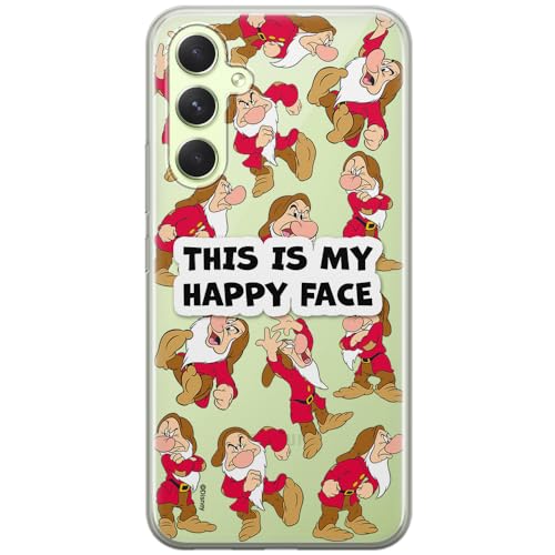 ERT GROUP etui na telefon Samsung A54 5G, case oryginalny i oficjalnie licencjonowany przez Disney, wzór Snow White & 7 dwarfs 014, optymalnie dopasowane, plecki z TPU częściowo przeźroczyste