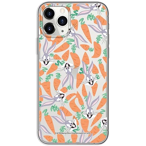 ERT GROUP etui na telefon Iphone 11 PRO, case oryginalny i oficjalnie licencjonowany przez Looney Tunes, wzór Bugs 017, optymalnie dopasowane, plecki z TPU częściowo przeźroczyste