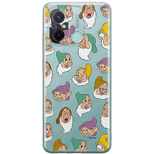 ERT GROUP etui na telefon Xiaomi REDMI 12C/ REDMI 11A, case oryginalny i oficjalnie licencjonowany przez Disney, wzór Snow White & 7 dwarfs 015, plecki z TPU częściowo przeźroczyste