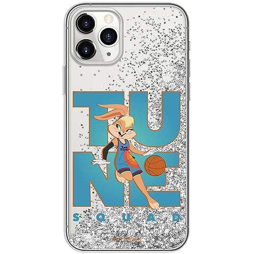 ERT GROUP etui na telefon Apple Iphone 11 PRO, case oryginalny i oficjalnie licencjonowany przez Looney Tunes, wzór Space Jam 007, optymalnie dopasowane, z efektem płynnego brokatu