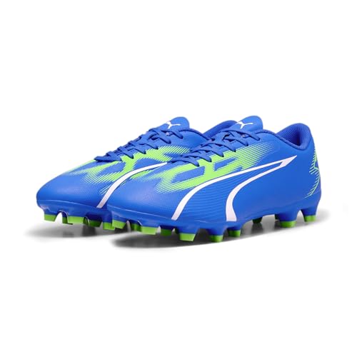 PUMA Męskie buty piłkarskie Ultra Play Fg/Ag, Ultra Blue PUMA White Pro zielony, 43 EU