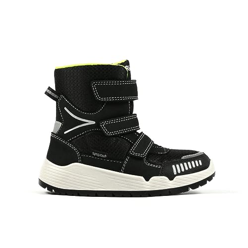 Richter Kinderschuhe Chłopięce Rs-1 śniegowce, Black Silver Neonyel, 42 EU