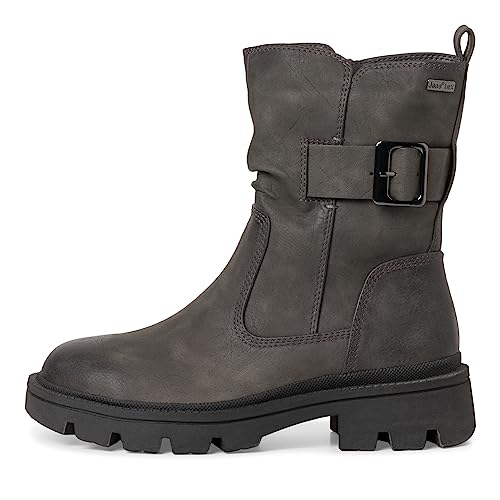 Jana Softline 8-26471-41 damskie wygodne szerokie buty wodoodporne antypoślizgowe ciepłe wyściełane botki, szary (Graphite), 42 EU Weit
