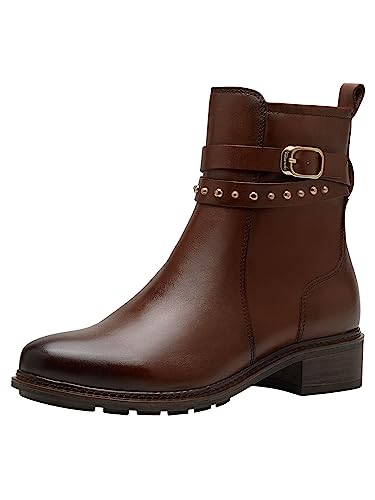 Tamaris Damskie botki 1-1-25052-41, koniak, 37 EU