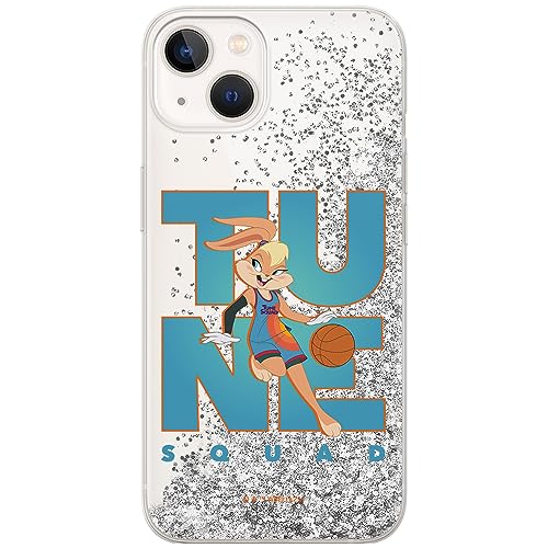 ERT GROUP etui na telefon Apple Iphone 13, case oryginalny i oficjalnie licencjonowany przez Looney Tunes, wzór Space Jam 007, optymalnie dopasowane, z efektem płynnego brokatu