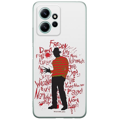 ERT GROUP etui na telefon Xiaomi REDMI NOTE 12 4G, case oryginalny i oficjalnie licencjonowany przez Horror, wzór Nightmare of Elm Street 010, optymalnie dopasowane, plecki z TPU