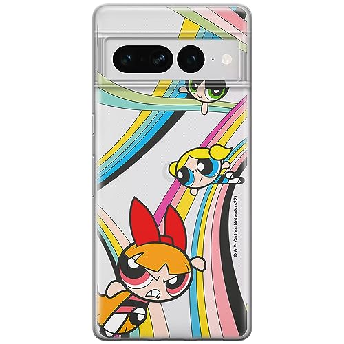 ERT GROUP etui na telefon Google PIXEL 7 PRO, case oryginalny i oficjalnie licencjonowany przez The Powerpuff Girls, wzór 020, optymalnie dopasowane, plecki z TPU częściowo przeźroczyste
