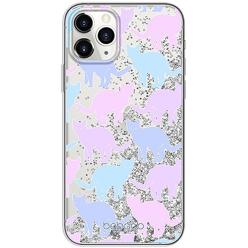 ERT GROUP etui na telefon Apple Iphone 11 PRO, case oryginalny i oficjalnie licencjonowany przez Babaco, wzór Cats 011, optymalnie dopasowane, z efektem płynnego brokatu