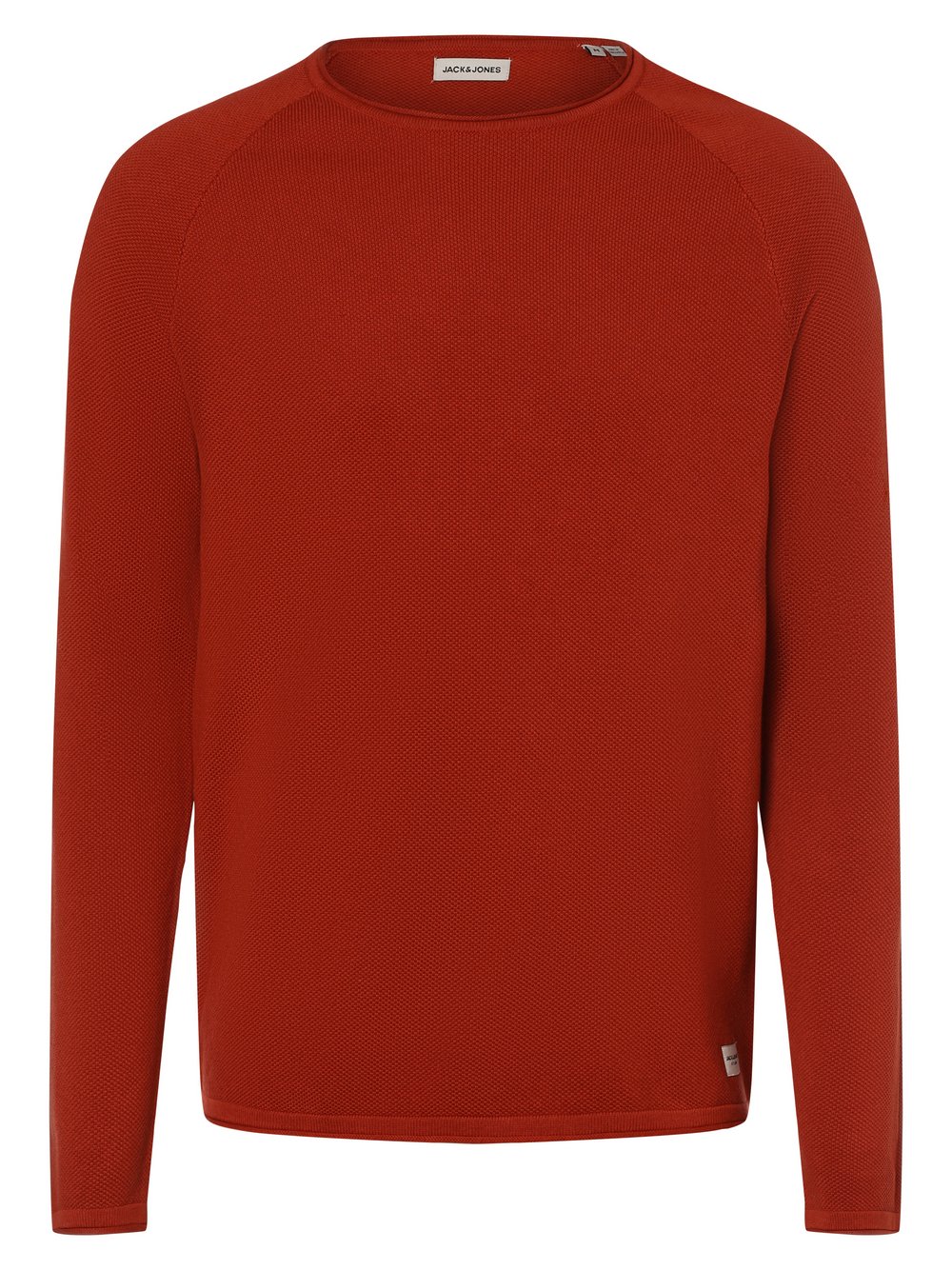 Jack & Jones - Sweter męski  JJEhill, pomarańczowy|czerwony
