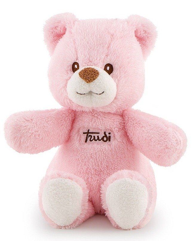 Trudi, Miś z pozytywką, Cremino, różowy, 26 cm