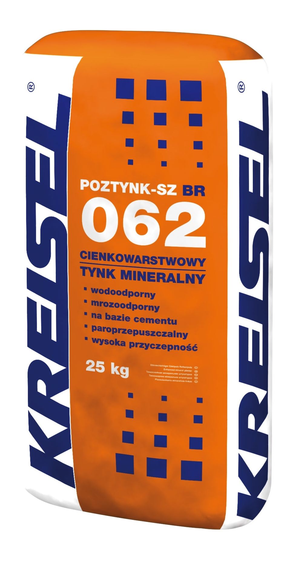Tynk mineralny Kreisel Poztynk-SZ BR 062 25 kg, baranek 2 mm, biały