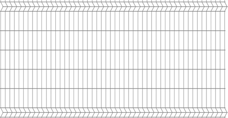 Panel ogrodzeniowy 3D ocynk, 123x250 cm, oczko 75x200 mm, drut 3.2 mm