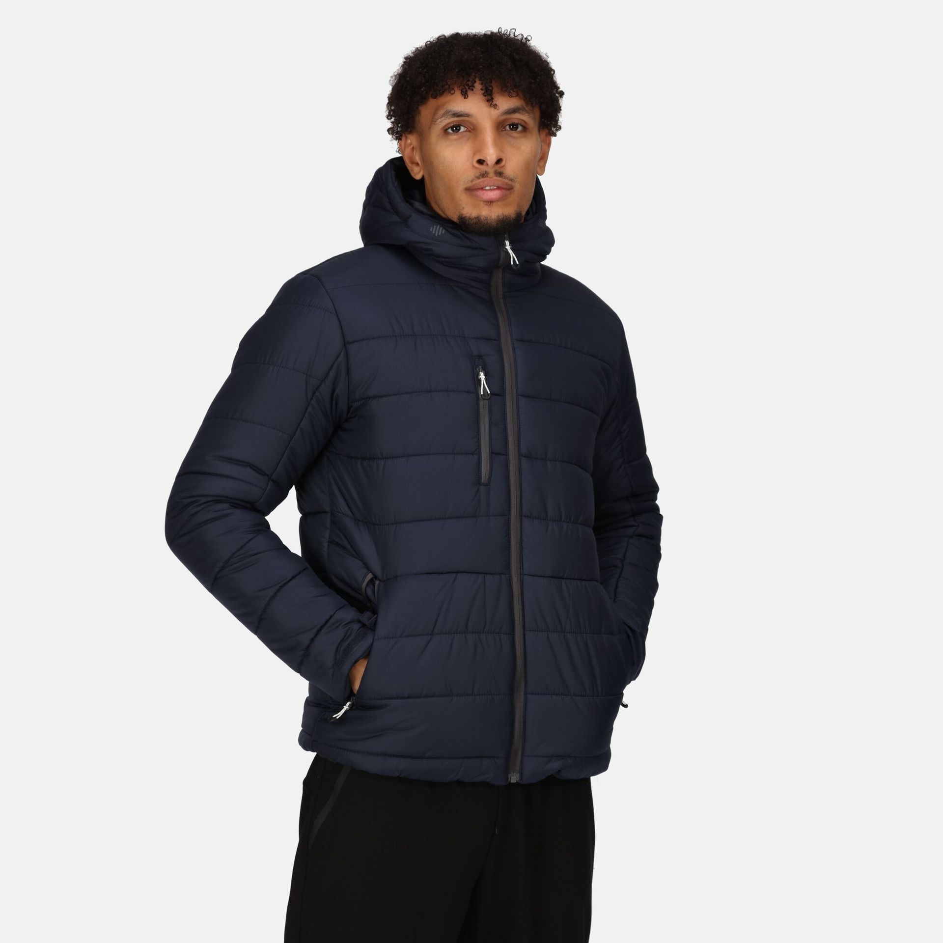 Regatta Professional Męska Kurtka Ocieplana Navigate Navy Seal Grey, Rozmiar: S