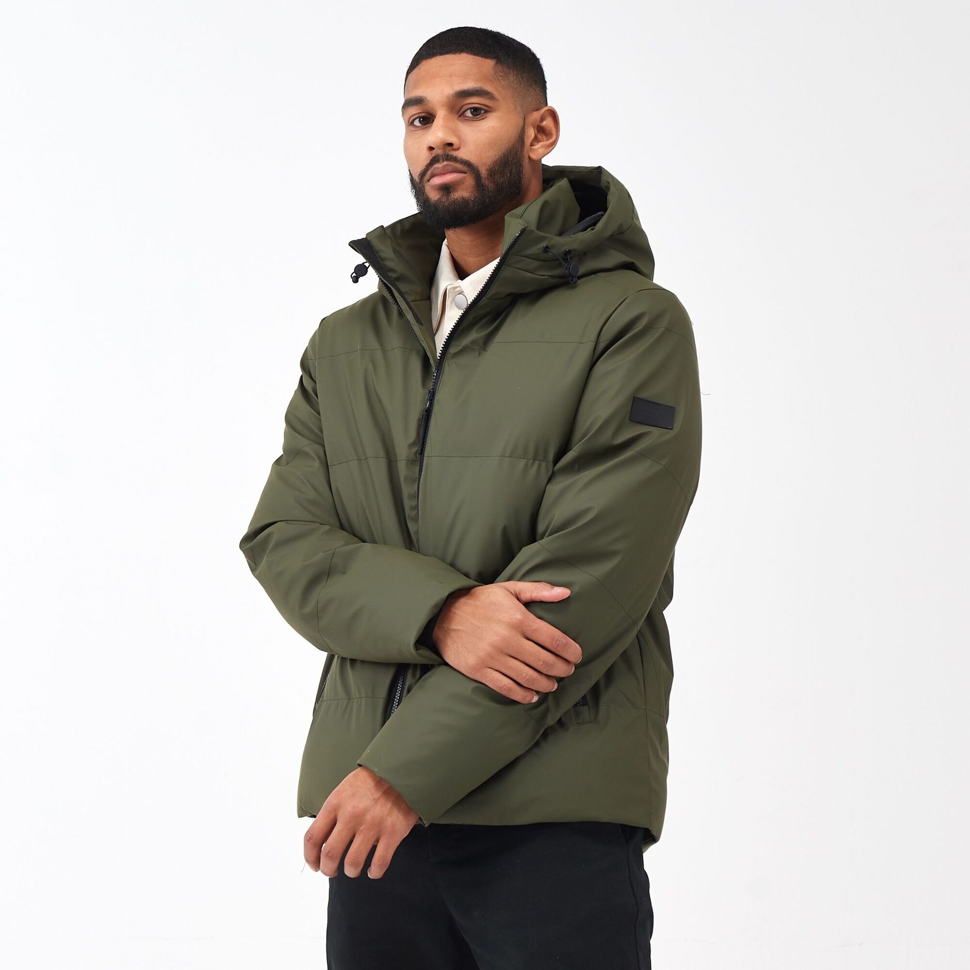 Regatta Męska Kurtka Zimowa Pikowana Saltern Ciemne Khaki, Rozmiar: 3XL