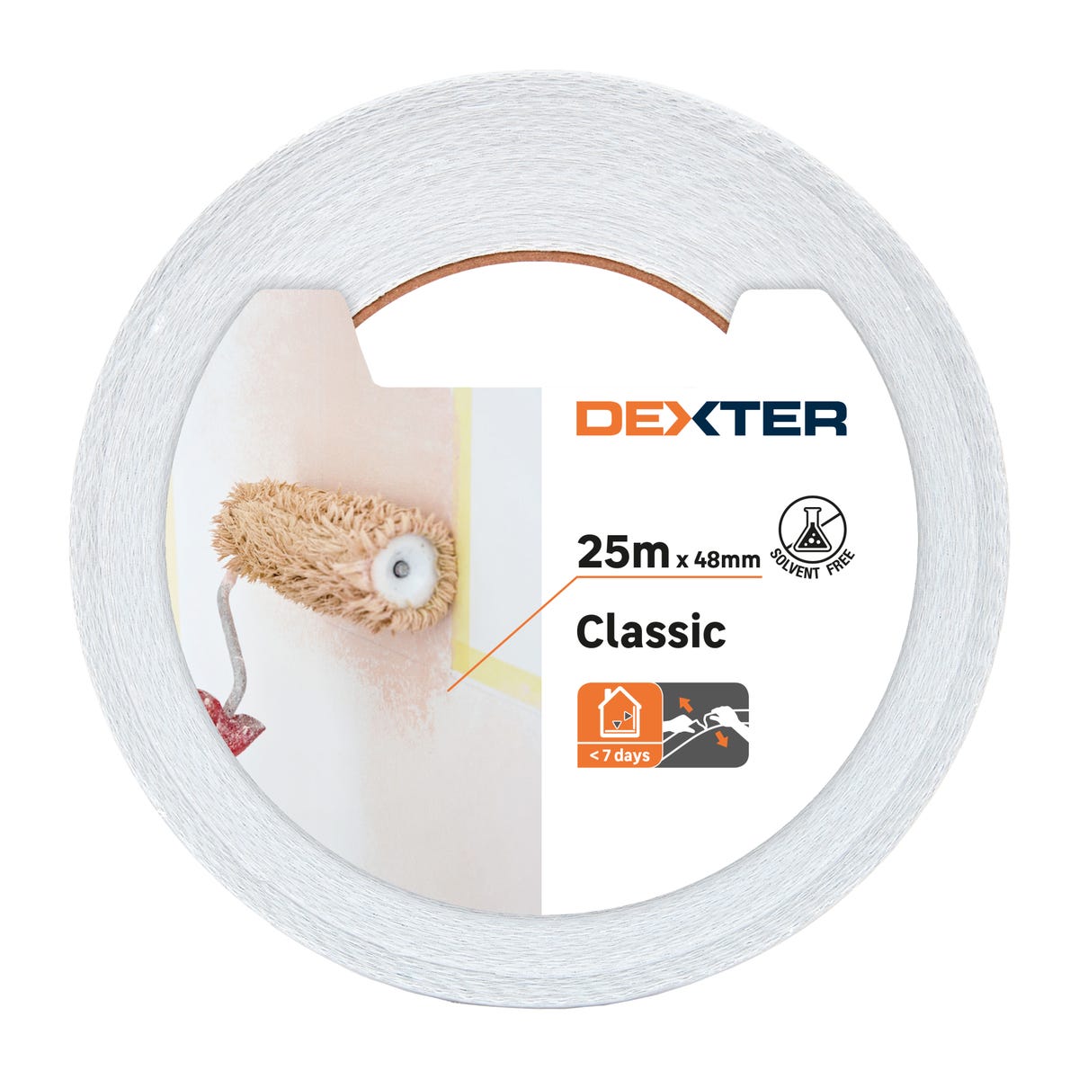 Taśma malarska biała 48 mm x 25 m Dexter 3276007617207