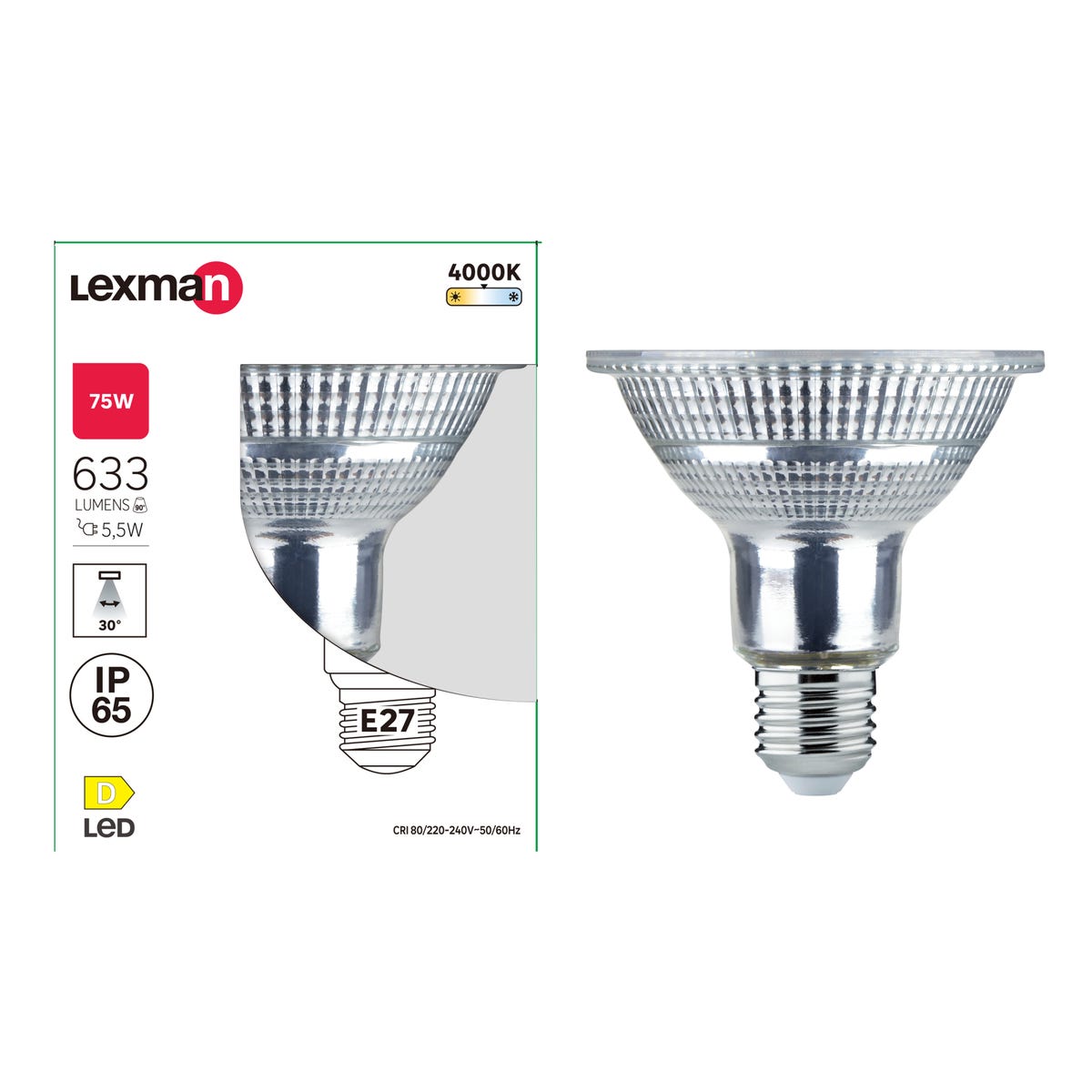 Żarówka LED E27 5,5 W 633 lm Neutralna biel Lexman