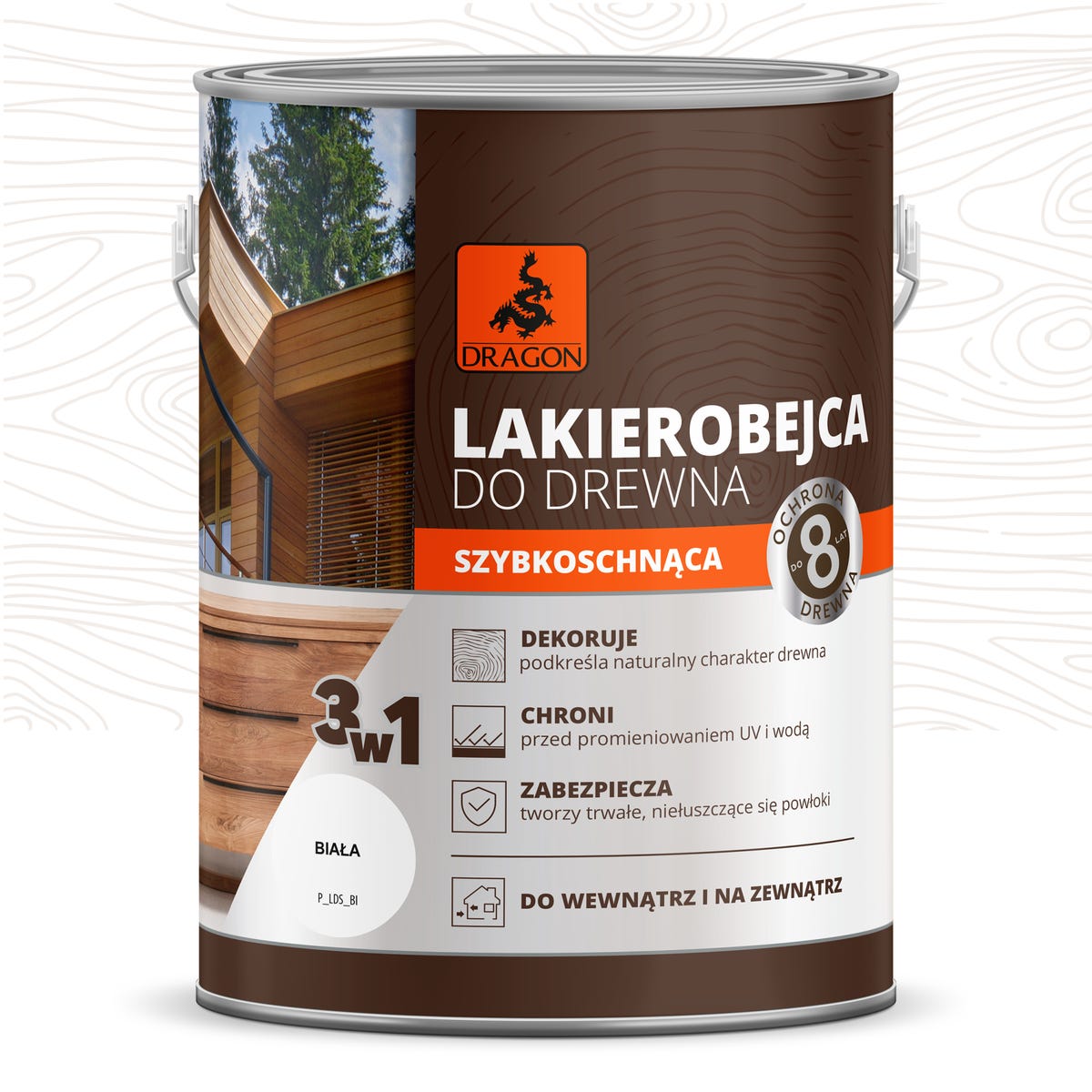 Lakierobejca Szybkoschnąca 2.5 l Biały Dragon 5903649063434