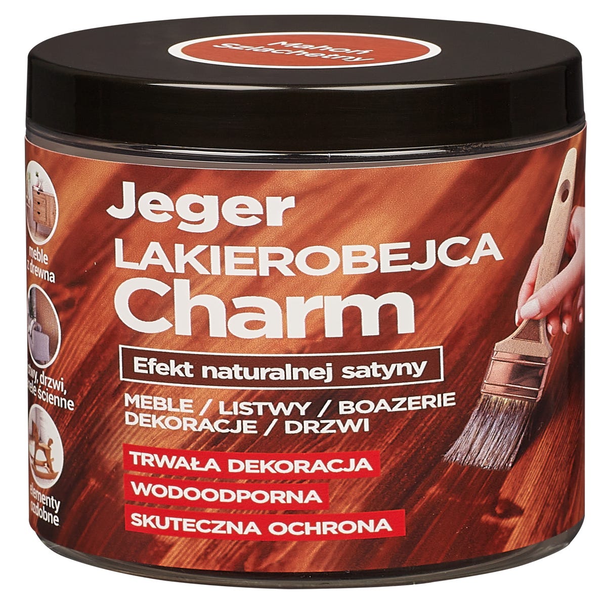 Lakierobejca Charm 0.2 l Mahoń szlachetny Jeger 5904804901189