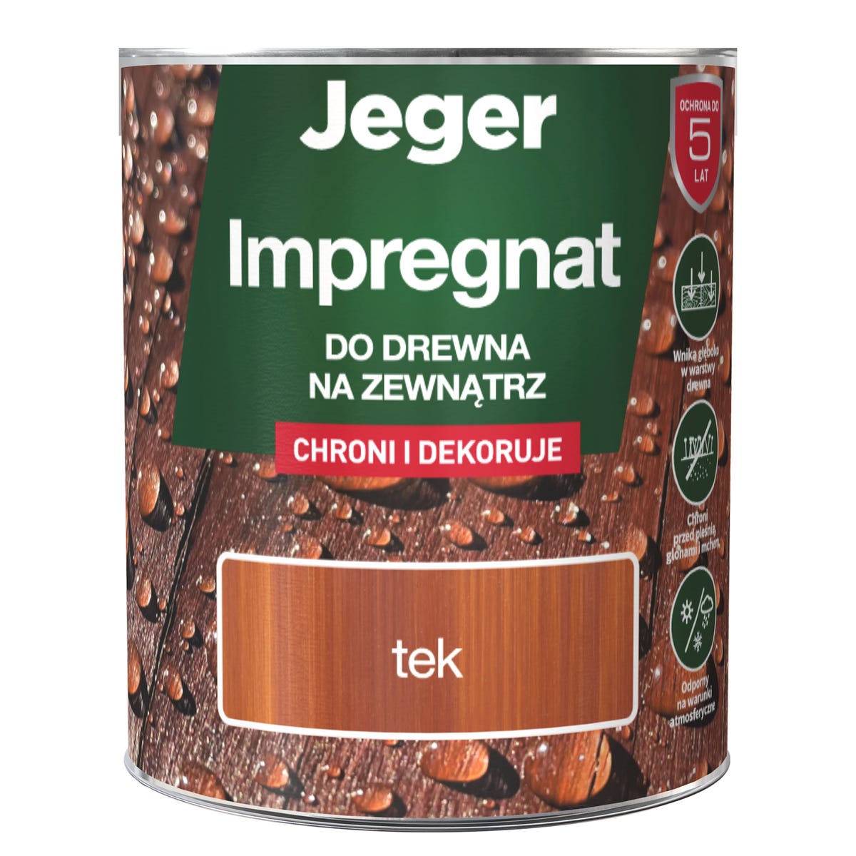 Impregnat do drewna 0.7 l Tek Jeger 5904804910778