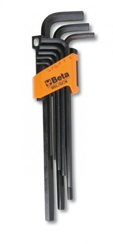 BETA Q4 - KOMPLET 8 KLUCZY trzpieniowy KT. 6-KTNYCH DUGICH 96L/SC8