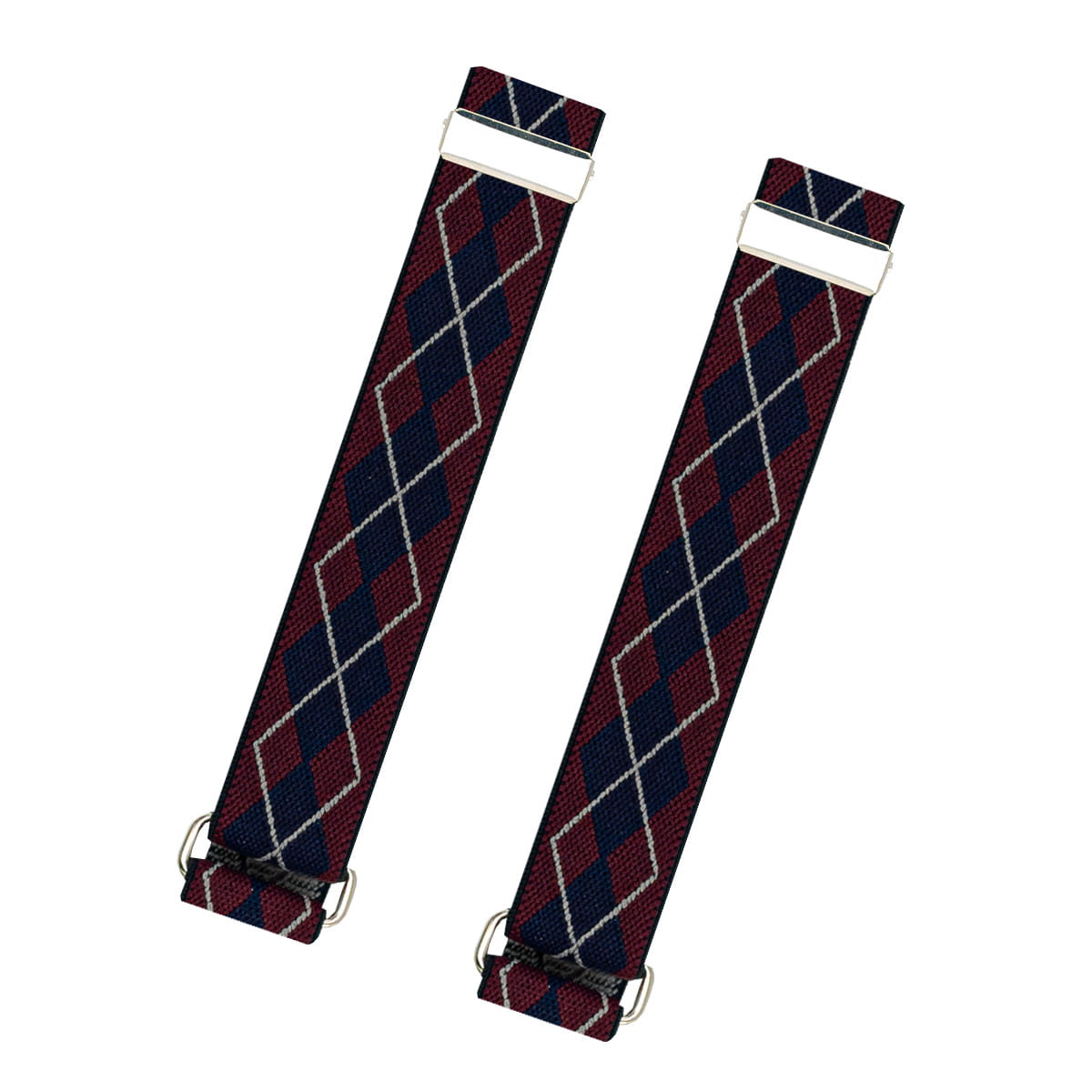 Opaska na rękaw bordowa w granatowe romby EM - EM Men's Accessories