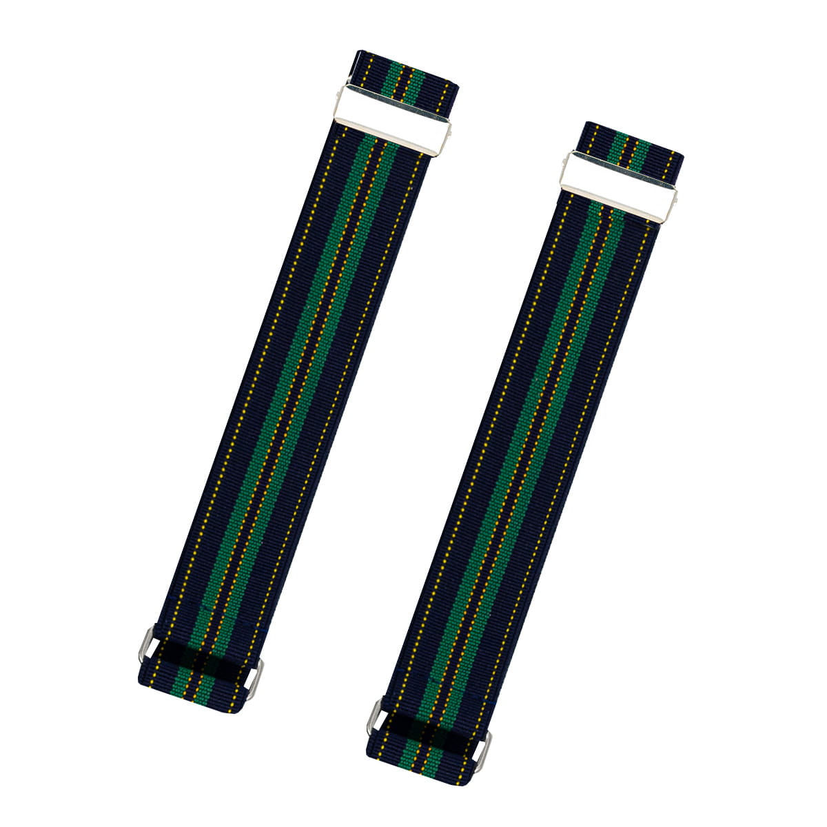 Opaska na rękaw granatowa w zielone paski EM - EM Men's Accessories