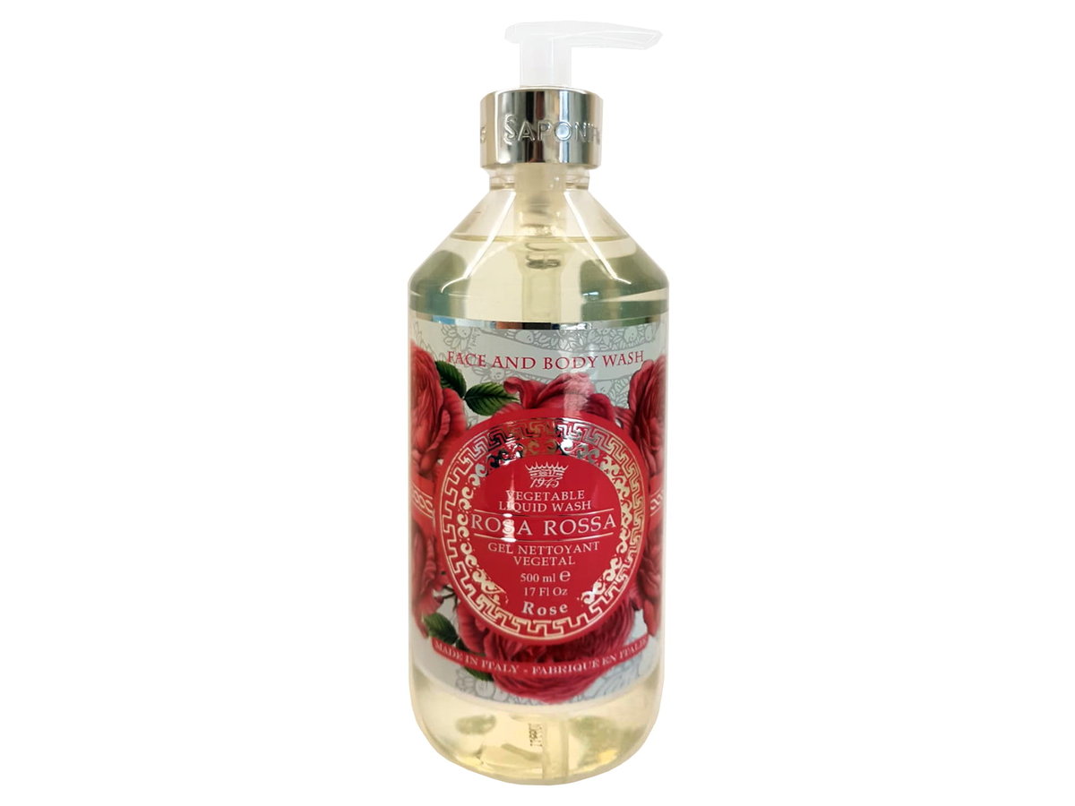 Saponificio Varesino, Mydło W Płynie, Czerwona Róża, 500ml