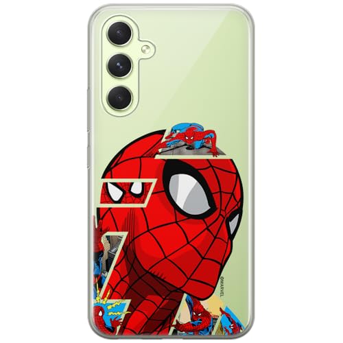 ERT GROUP etui na telefon Samsung A54 5G, case oryginalny i oficjalnie licencjonowany przez Marvel, wzór Spider Man 042, optymalnie dopasowane, plecki z TPU częściowo przeźroczyste