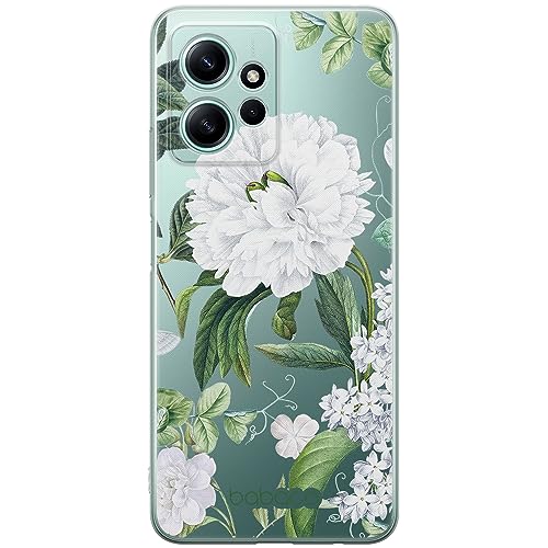 ERT GROUP etui na telefon Xiaomi REDMI NOTE 12 4G, case oryginalny i oficjalnie licencjonowany przez Babaco, wzór Flowers 031, optymalnie dopasowane, plecki z TPU częściowo przeźroczyste