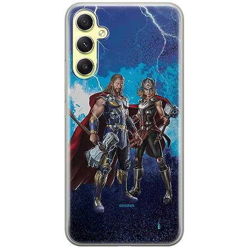 ERT GROUP etui na telefon Samsung A34 5G, case oryginalny i oficjalnie licencjonowany przez Marvel, wzór Thor 009, optymalnie dopasowane, plecki z TPU
