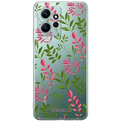 ERT GROUP etui na telefon Xiaomi REDMI NOTE 12 4G, case oryginalny i oficjalnie licencjonowany przez Babaco, wzór Plants 013, optymalnie dopasowane, plecki z TPU częściowo przeźroczyste