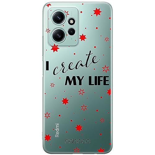 ERT GROUP etui na telefon Xiaomi REDMI NOTE 12 4G, case oryginalny i oficjalnie licencjonowany przez Babaco, wzór Positive vibes 006, optymalnie dopasowane, plecki z TPU częściowo przeźroczyste
