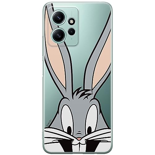 ERT GROUP etui na telefon Xiaomi REDMI NOTE 12 4G, case oryginalny i oficjalnie licencjonowany przez Looney Tunes, wzór Bugs 001, optymalnie dopasowane, plecki z TPU częściowo przeźroczyste