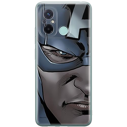 Etui Kapitan Ameryka 020 Marvel Nadruk pełny Niebieski Producent: Xiaomi, Model: REDMI 12C/ REDMI 11A