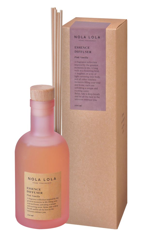 Nola Lola - Dyfuzor zapachowy z patyczkami Pink Vanilla 200 ml