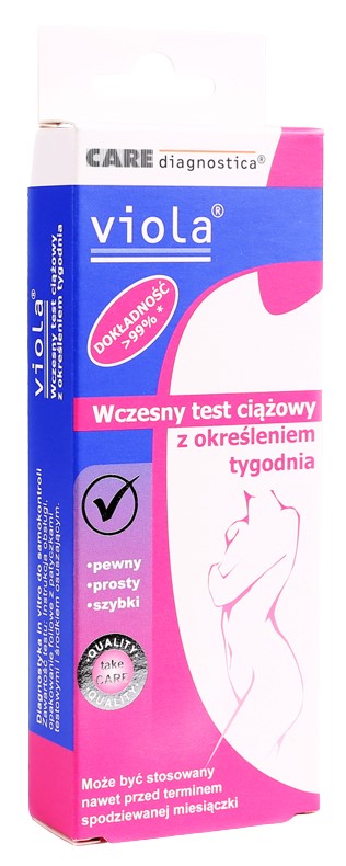 Viola Wczesny Test ciążowy z określeniem tygodnia, 1 sztuka /Farmabol/