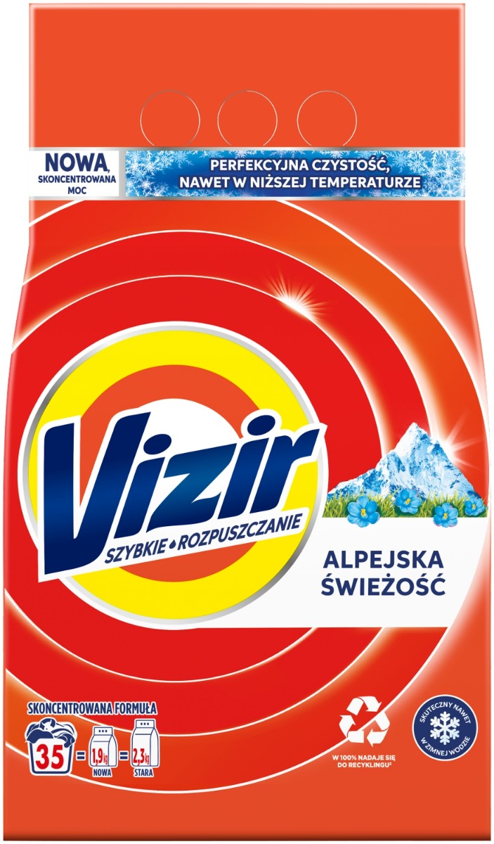 Vizir Proszek do prania Alpine Fresh 35 prań/1,925 kg
