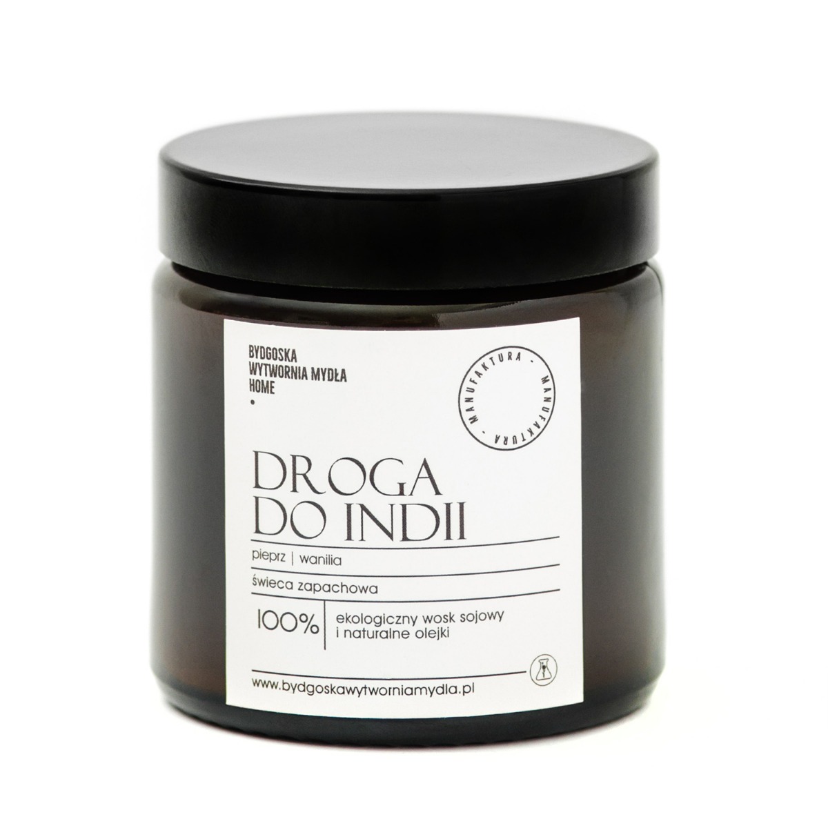 Bydgoska Wytwórnia Mydła Świeczka sojowa Droga do Indii 120 ml