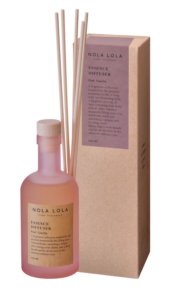 Nola Lola - Dyfuzor zapachowy z patyczkami Pink Vanilla 100 ml
