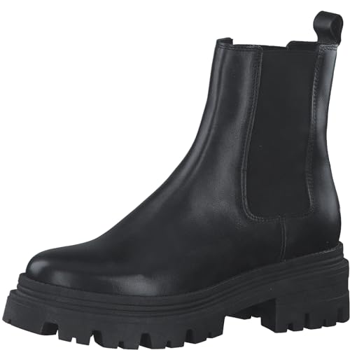 Tamaris Damskie sztyblety 1-25382-41, czarny mat, 41 EU
