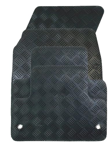 Gumowy zestaw dywaników samochodowych, kompatybilny/zamiennik do Volvo V70 (lata 2008 do tej pory) (ręczne) dopasowane maty, wytrzymałe, wodoodporne, antypoślizgowe