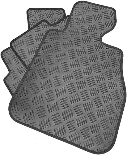 Gumowy zestaw dywaników samochodowych kompatybilny/zamiennik do Citroen DS4 (lata 2011-2020) dopasowane maty, wytrzymałe, wodoodporne, antypoślizgowe