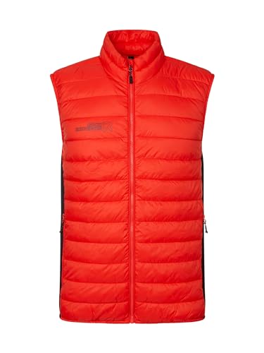 Rock Experience REMV01451-C841 FORTUNE HYBRID MAN VEST MĘSKA Kurtka 0740 CHERRY TOMATO+0208 CAVIAR 3XL